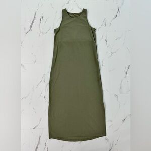 REI Olive Green Sleeveless Midi Dress